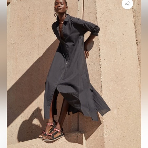 XIRENA ANAIS SANDAL Black and Red suede Sandals size 8 - Picture 4 of 6